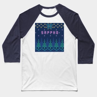 Ugly Christmas Sweater But For Sappho Baseball T-Shirt